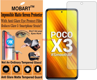 MOBART Impossible Screen Guard for MI POCO X3 NFC (Flexible Matte)(Pack of 1)