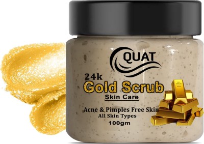 QUAT 24k Gold Scrub For Skin Polishing, Deep Cleansing,Oil Control, Blackhead Removel Scrub Moisturizes Face Treatment BRIGHTENING Exfoliating Facial Scrub ,Skin Toning, Smoothen, Beauty Skin & Body Scrub in Scrub. Scrub(100 g)