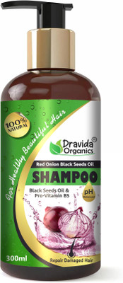 Dravida Organics Red Onion Black Seed Oil Shampoo with Red Onion Seed Oil Extract(300 ml)