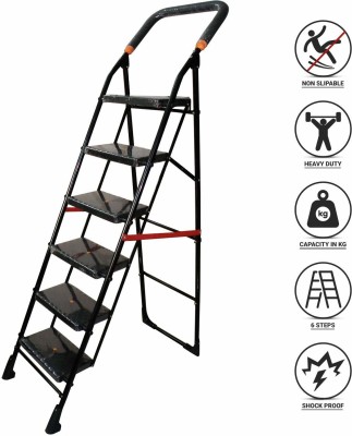 DPH Steel, Plastic Ladder(With Platform, Hand Rail)