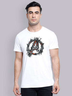 Free Authority Graphic Print Men Round Neck White T-Shirt