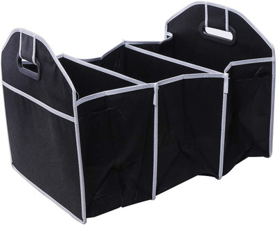 DITCAFOS Car Boot Storage Multi-Pocket Organizer Heavy Duty Multipurpose Trunk Car Storage Box Large Capacity Folding Storage Bag Trunk Stowing and Tidying(Black)
