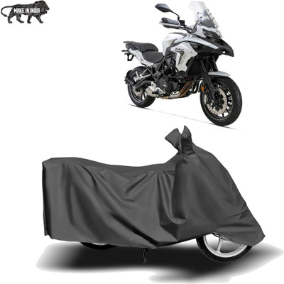 MOTOGENIX Two Wheeler Cover for Benelli(TRK 502, Grey)