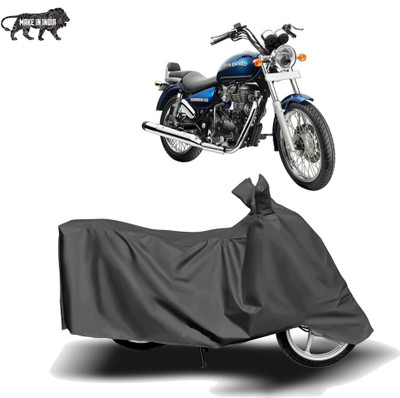 MOTOGENIX Two Wheeler Cover for Royal Enfield(Thunderbird 350, Grey)