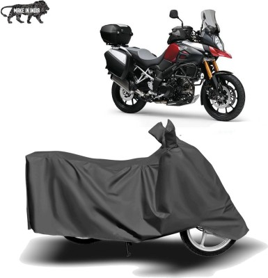 MOTOGENIX Two Wheeler Cover for Suzuki(V Strom 1000, Grey)