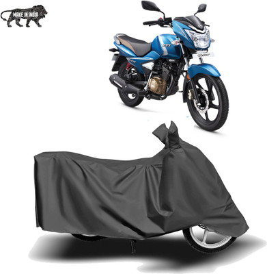 MOTOGENIX Two Wheeler Cover for TVS(Victor, Grey)