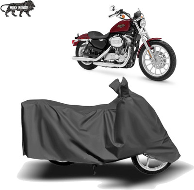 MOTOGENIX Two Wheeler Cover for Harley Davidson(XL 883, Grey)