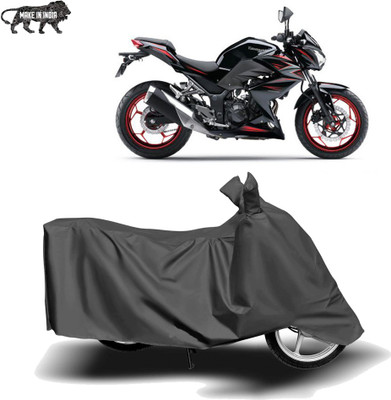 MOTOGENIX Two Wheeler Cover for Kawasaki(Z250, Grey)