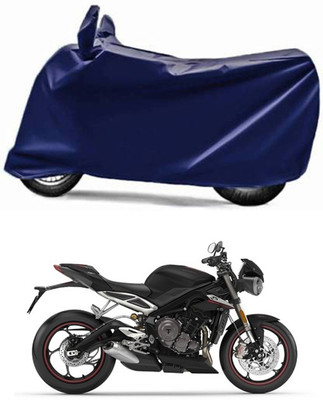 RONISH Waterproof Two Wheeler Cover for Triumph(Street Triple RS, Blue)