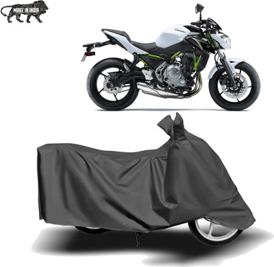 MOTOGENIX Two Wheeler Cover for Kawasaki(Z650, Grey)