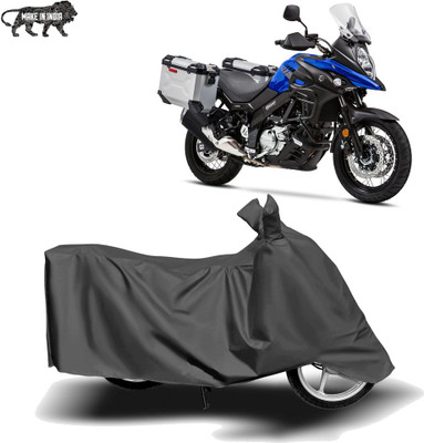 MOTOGENIX Two Wheeler Cover for Suzuki(V Strom 650, Grey)