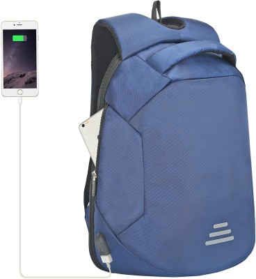 Kossh Anti-Theft, Waterproof Backpack with USB Charging Port - Fashion Bagpack 30 Ltrs - Navy Blue 30 L Backpack(Blue)