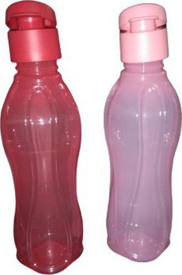 TUPPERWARE 500 ml Plastic Bottle(Pack of 2, Red, Pink)
