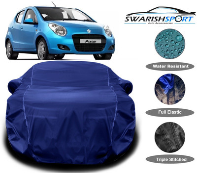 Swarish Car Cover For Maruti Suzuki A-Star (With Mirror Pockets)(Blue)