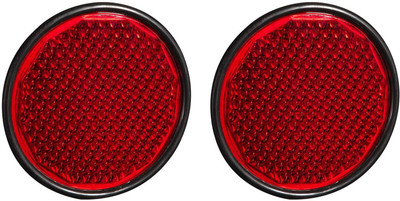 Allpartssource Round Shape Red Reflex Reflector Set For MF Tractor Car Reflector Light(Red)