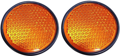 Allpartssource Amber Round Shape Reflex Reflector For MF Tractor Car Reflector Light(Orange)
