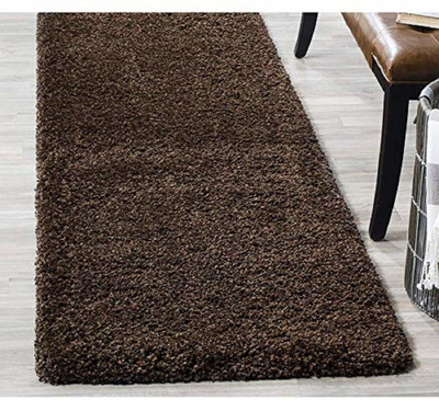 Benchmark Brown Wool Runner(2 ft,  X 6 ft, Rectangle)