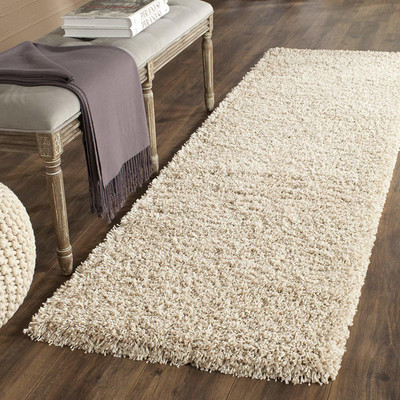 Benchmark Beige Wool Runner(2 ft,  X 5 ft, Rectangle)
