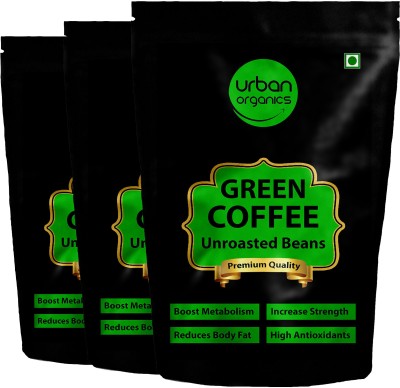 Urban Organics Pack of 3 Green Coffee Beans for Weight Loss fast Unroasted Arabica Natural Immunity Booster (100 gram each) Coffee Beans(3 x 100 g)