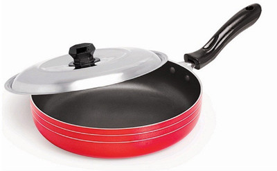Dynore Non Stick Fry Pan with lid Non-Stick Coated Cookware Set(Aluminium, 1 - Piece)