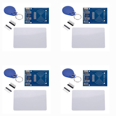 geeta enterprises (Pack of 4) MFRC-522 RC522 Card Read Antenna RFID Reader IC Card Proximity Module Key Chain for Arduino FM Transmitter Electronic Hobby Kit
