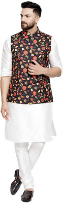 abeer fashion Men Kurta Churidar Ethnic Jacket Set