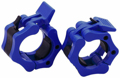 Spocco ™Gym Standard Bar Olympic Rod Lock/Barbell Clamps/Safety Weight Plates Clips Weight Lifting Bar