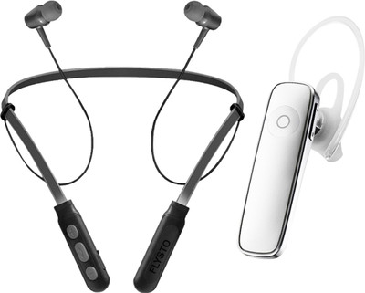FLYSTO b11 bluetooth neckband bluetooth headset k1combo Bluetooth Headset(Black, In the Ear)