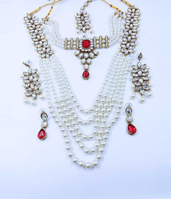 catalyst venture Copper Silver, Red Jewellery Set(Pack of 1)