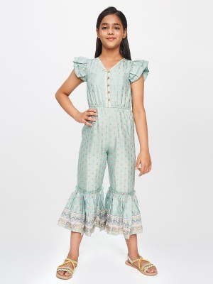 GLOBAL DESI Printed Girls Jumpsuit