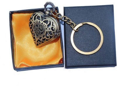 OFFO Love / Family Designer Keychain / Keyring with Vintage Style Pocket Watch(Heart ) Key Chain