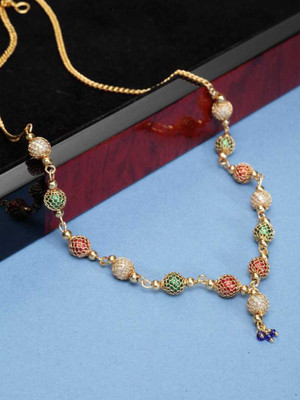 Vraj india Alloy Gold-plated Gold Jewellery Set(Pack of 1)