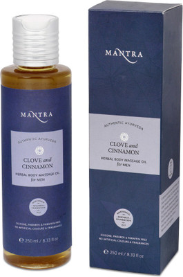 MANTRA Clove and Cinnamon Herbal Body Massage Oil - For Men(250 ml) MANTRA Clove and Cinnamon Herbal Body Massage Oil - For Men(250 ml)
