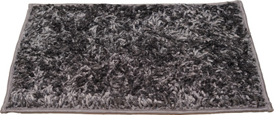 SWAGAT Cotton Floor Mat(Silver, Medium)