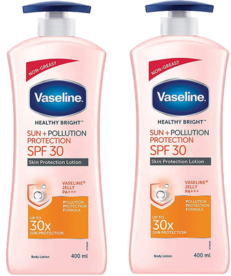 Vaseline Sun + Pollution SPF 30 Multi –Vitamin UV Pack of 2(800 ml)