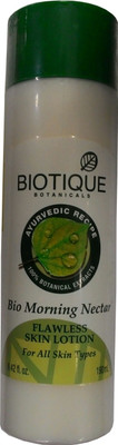 12% OFF on BIOTIQUE Bio Morning Nectar 190ml (Flawless Skin Lotion)(190 ml) 12% OFF on BIOTIQUE Bio Morning Nectar 190ml (Flawless Skin Lotion)(190 ml)