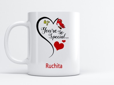 MM9E You Are So Special Ruchita Printed Coffee , I Love You Ruchita , Ruchita Name , Gift For Friends , Lovers , Valentine's day , Anniversary Gift , Happy Birthday Gift , Rakhi , Rakshabandhan , Happy Raakhi , Sister , Wife , Daughter , Women Day Gift Ceramic Coffee Mug(325 ml)