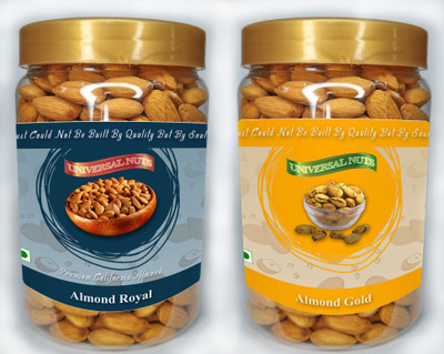 T.S. Universal Premium Almond Royal & Gold Super Value Combo Pack Almonds(2 x 400 g)