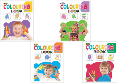 KG Colouring Book Set Of 4 Books(Paperback, Tri)