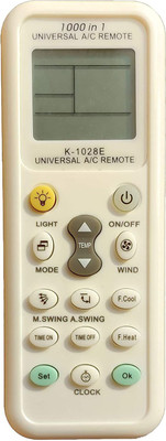 Akshita Ac Remote Compatible for UNIVERSAL 1000 In 1 Ac Remote Control ( Check Image with Old Remote ) UNIVERSAL Remote Remote Controller(White)