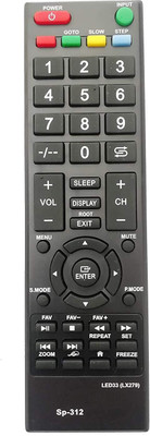 BhalTech LX279 SP-312 LED33 LCD LED TV Universal Compatible with  speedcon Remote Controller(Black)