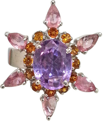 30% OFF on Surat Diamond Sterling Silver Amethyst, Citrine, Tourmaline Ring 30% OFF on Surat Diamond Sterling Silver Amethyst, Citrine, Tourmaline Ring