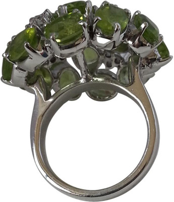 25% OFF on Surat Diamond Sterling Silver Peridot, Topaz Ring