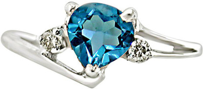 24% OFF on Surat Diamond Sterling Silver Diamond, Topaz Ring 24% OFF on Surat Diamond Sterling Silver Diamond, Topaz Ring