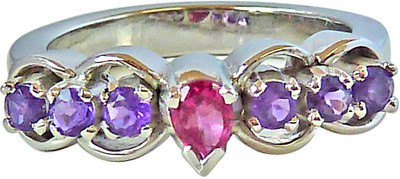 30% OFF on Surat Diamond Sterling Silver Amethyst, Tourmaline Ring 30% OFF on Surat Diamond Sterling Silver Amethyst, Tourmaline Ring