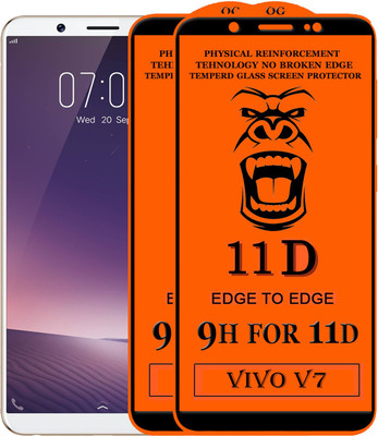 Xester Edge To Edge Tempered Glass for VIVO V7(Pack of 2)