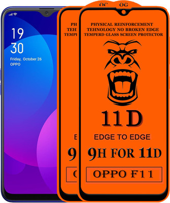 Xester Edge To Edge Tempered Glass for Oppo F11(Pack of 2)