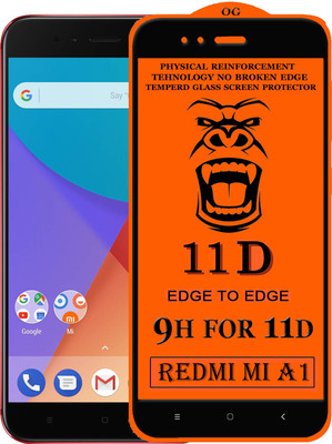 HQ Protection Edge To Edge Tempered Glass for Mi A1(Pack of 1)