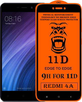 PFOAM Edge To Edge Tempered Glass for Mi Redmi 4A(Pack of 1)