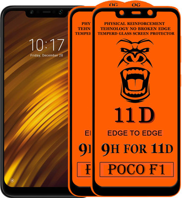 GORILLA PRO Edge To Edge Tempered Glass for . Xiaomi Poco X2(Pack of 2)